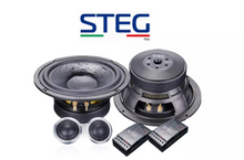 Load image into Gallery viewer, STEG ME650CIII Master Stroke Set Coffers 2 Ways Woofer Tweeter & Crossover 6.5 "